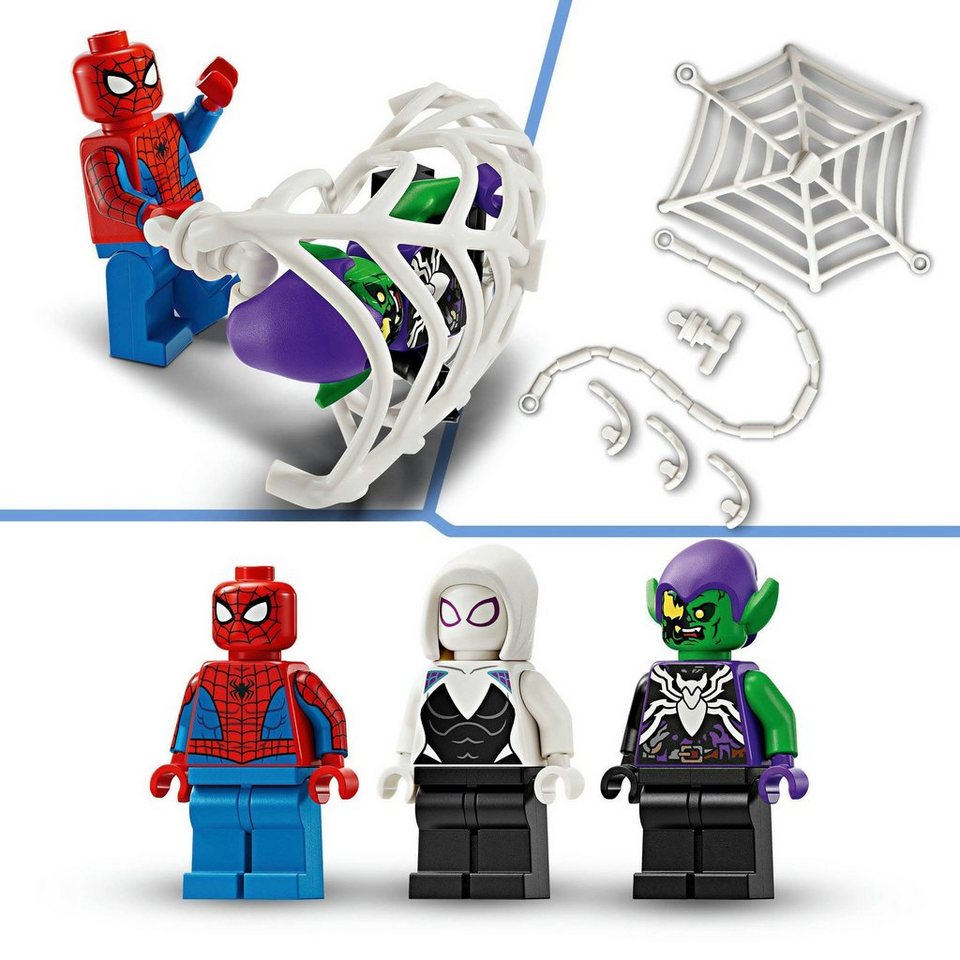 LEGO® Spider-Mans Rennauto & Venom Green Goblin (76279), LEGO Super Heroes Konstruktionsspielsteine, (227 St), Made in Europe