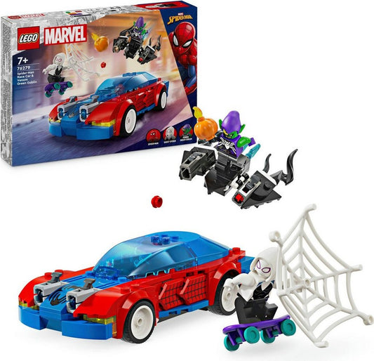 LEGO® Spider-Mans Rennauto & Venom Green Goblin (76279), LEGO Super Heroes Konstruktionsspielsteine, (227 St), Made in Europe