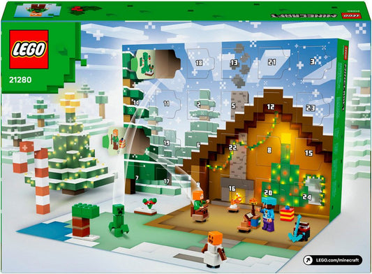 LEGO® Spielzeug-Adventskalender Spielbausteine, (21280), LEGO Minecraft (300-tlg), Made in Europe