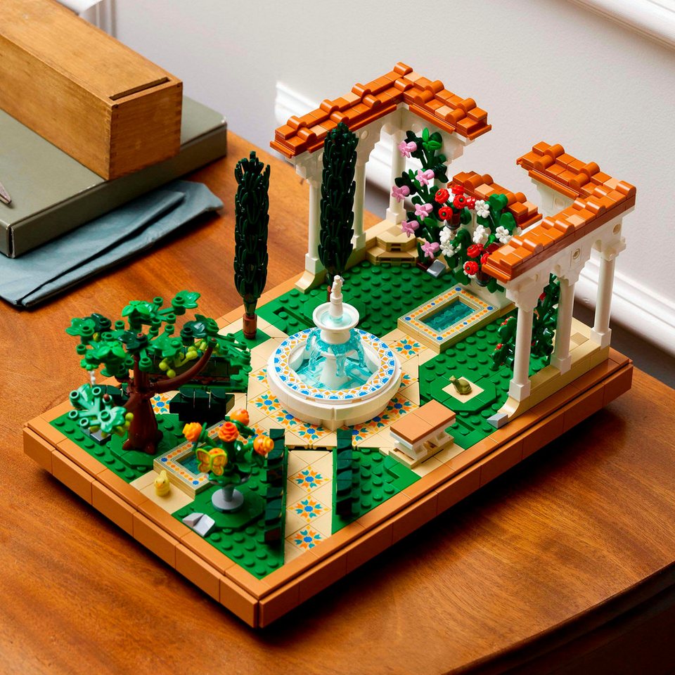 LEGO® Springbrunnengarten (10359), LEGO Icons Konstruktionsspielsteine, (1302 St), Made in Europe