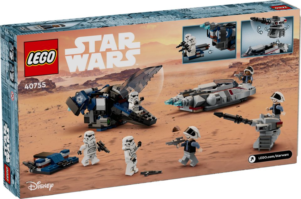 LEGO® Star Wars 40755 Imperial Dropship vs. Rebel Scout Speeder Spielbausteine, (Set, 383 St., Set)