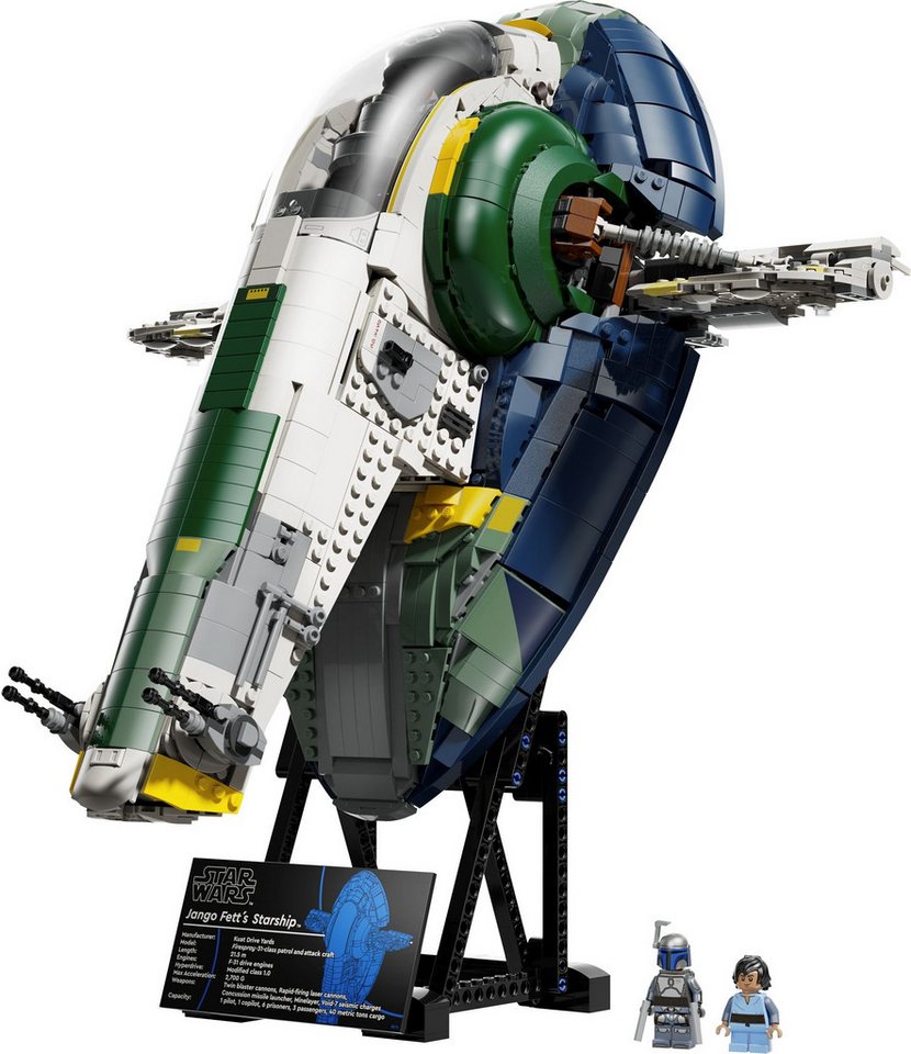 LEGO® Star Wars 75409 Jango Fetts Sternenschiff der Firespray-Klasse Konstruktionsspielsteine