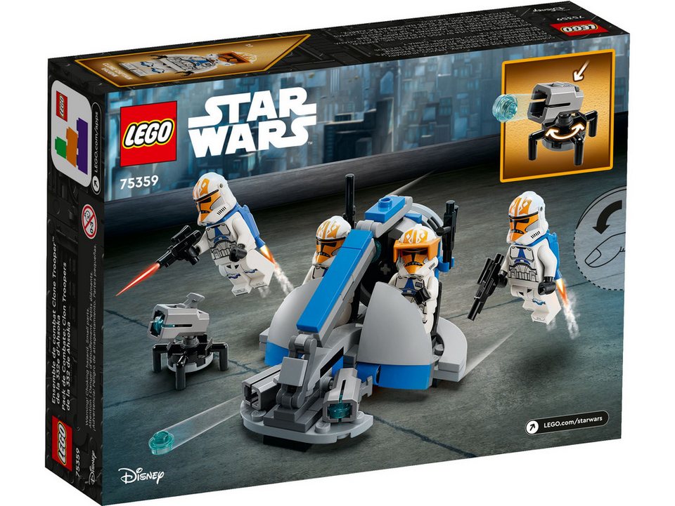 LEGO® Star Wars - Ahsokas Clone Trooper der 332. Kompanie (75359) Konstruktions-Spielset, (Battle Pack, 108 St., LEGO 75359), Inkl. 4 Minifiguren