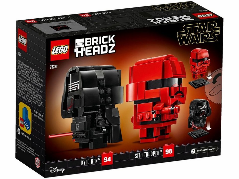 LEGO® Star Wars Brick Headz - Kylo Ren & Sith Trooper (41620) Magnetspielbausteine, (240 St)