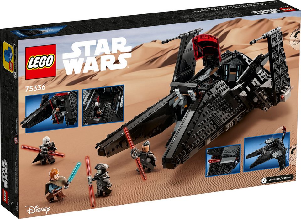 LEGO® Star Wars - Inquisitor Transport Scythe (75336) Konstruktions-Spielset, (Transportschiff des Großinquisitors, 924 St., LEGO 75336)