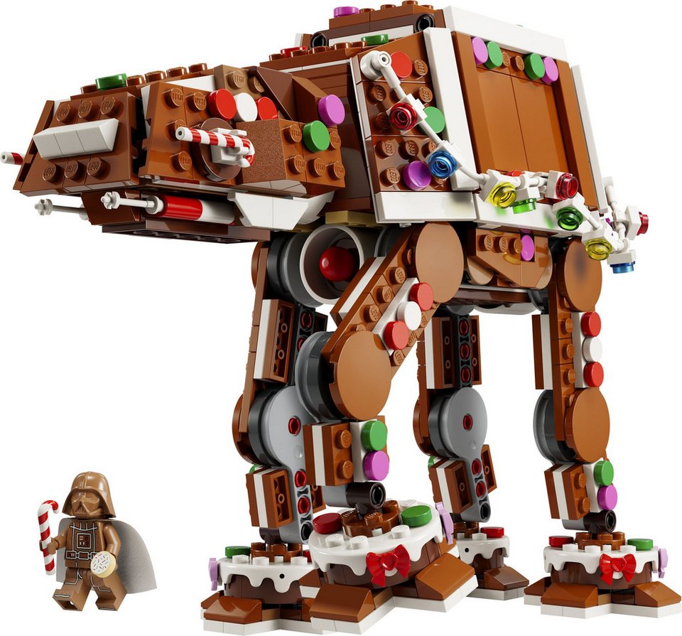 LEGO® Star Wars - Lebkuchen AT-AT (40806) Konstruktions-Spielset, (697 St), Inkl. Darth Vader Minifigur
