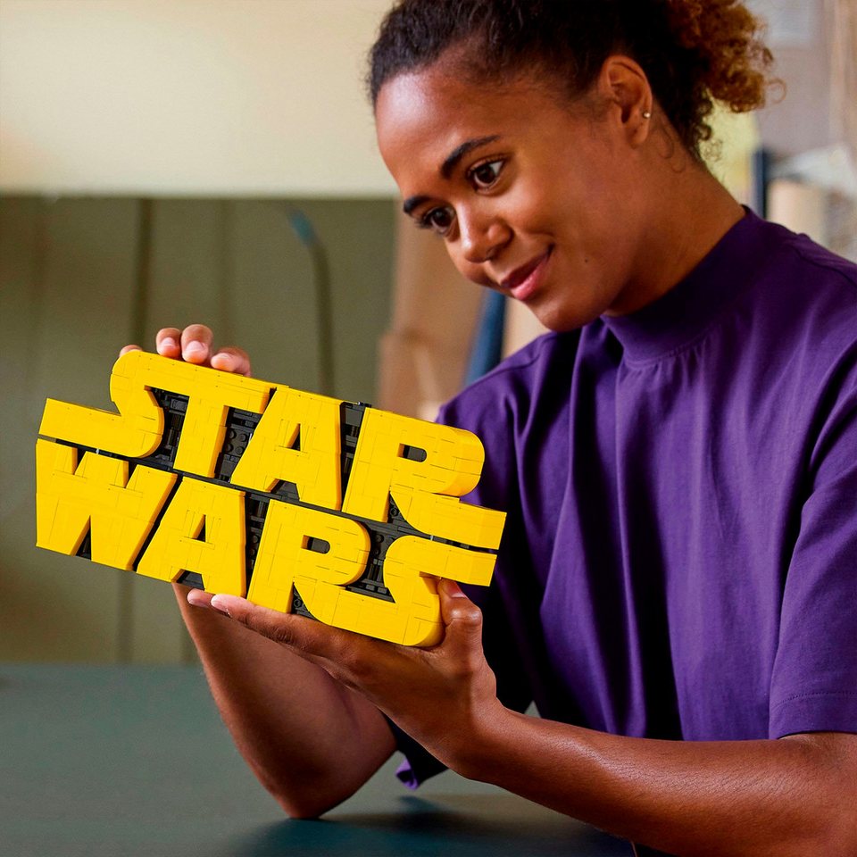 LEGO® Star Wars Logo aus LEGO Steinen (75407), LEGO Star Wars ™ Konstruktionsspielsteine, (700 St), Made in Europe
