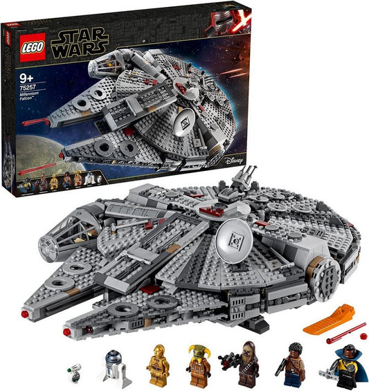 LEGO® Star Wars - Millennium Falcon (75257) Konstruktions-Spielset, (Spaceshuttle, 1351 St., Inkl. 7 Minifiguren)