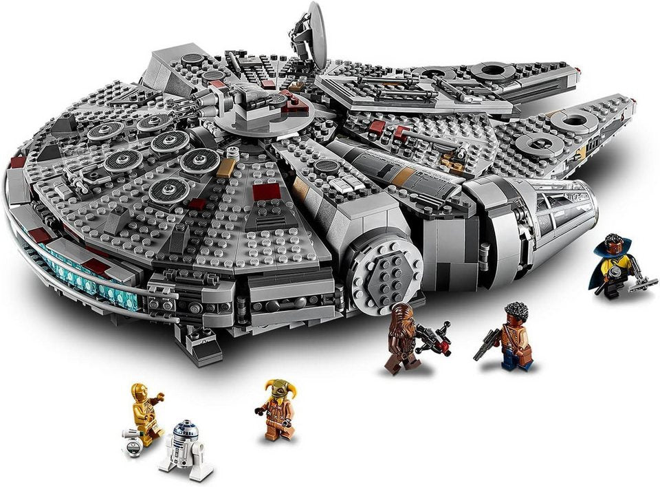 LEGO® Star Wars - Millennium Falcon (75257) Konstruktions-Spielset, (Spaceshuttle, 1351 St., Inkl. 7 Minifiguren)