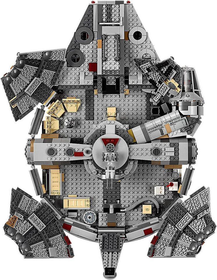 LEGO® Star Wars - Millennium Falcon (75257) Konstruktions-Spielset, (Spaceshuttle, 1351 St., Inkl. 7 Minifiguren)