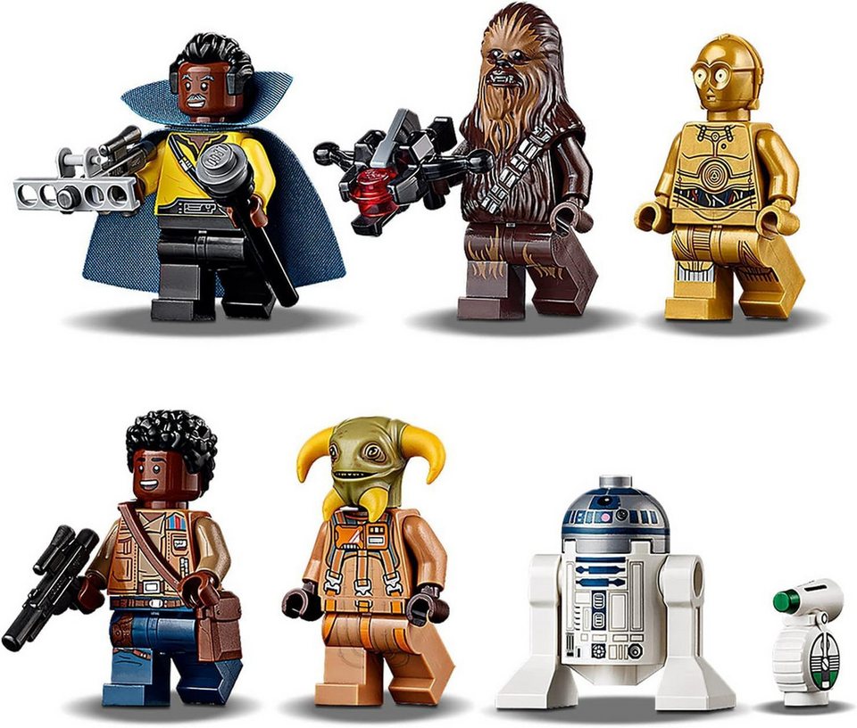 LEGO® Star Wars - Millennium Falcon (75257) Konstruktions-Spielset, (Spaceshuttle, 1351 St., Inkl. 7 Minifiguren)