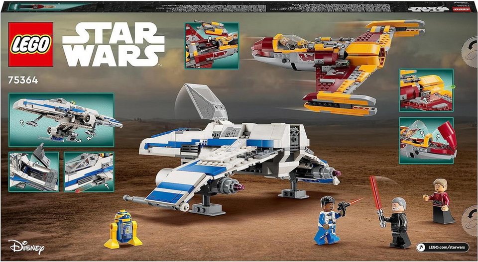 LEGO® Star Wars - New Republic E-Wing vs. Shin Hatis Starfighter (75364) Konstruktions-Spielset, (1056 St)