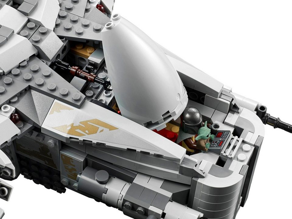 LEGO® Star Wars Razor Crest - Mandalorian Transporter des Kopfgeldjägers Spielbausteine, (1032 St), Schiff Set mit 5 LEGO Minifiguren
