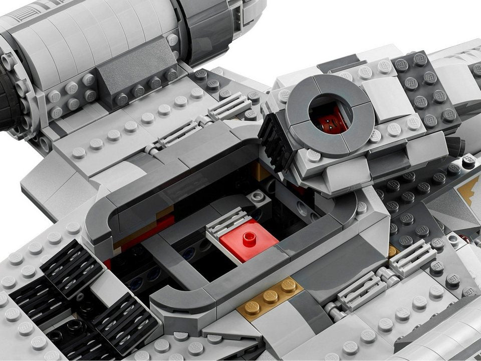 LEGO® Star Wars Razor Crest - Mandalorian Transporter des Kopfgeldjägers Spielbausteine, (1032 St), Schiff Set mit 5 LEGO Minifiguren
