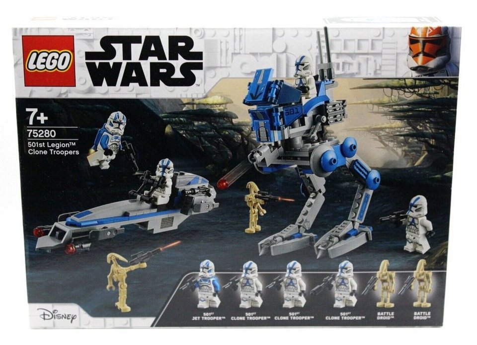 LEGO® Star Wars Set 75280 Battle Pack der 501. Legion Clone Troopers Konstruktionsspielsteine, (285 St)