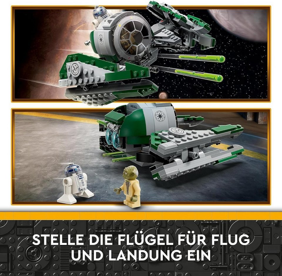 LEGO® Star Wars - Yodas Jedi Starfighter aus Clone Wars RD2D Yoda (75360) Konstruktions-Spielset, (253 St)