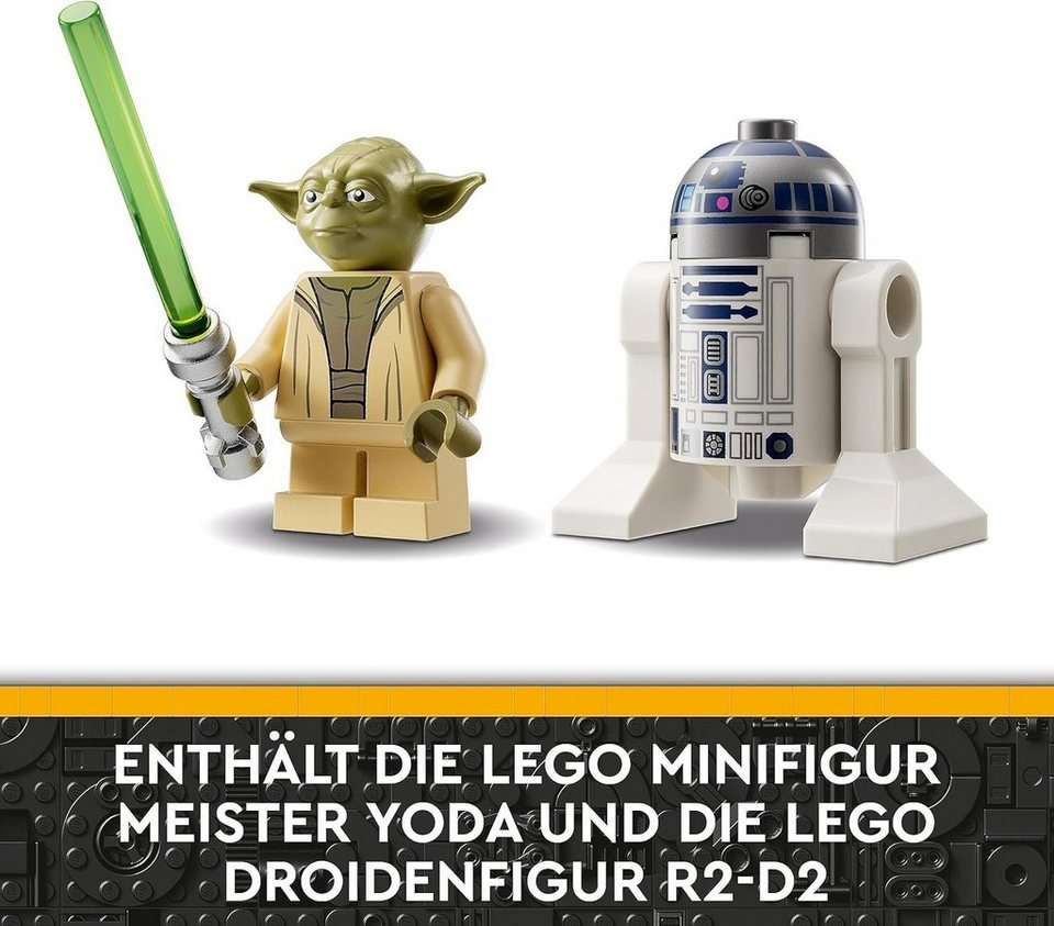 LEGO® Star Wars - Yodas Jedi Starfighter aus Clone Wars RD2D Yoda (75360) Konstruktions-Spielset, (253 St)