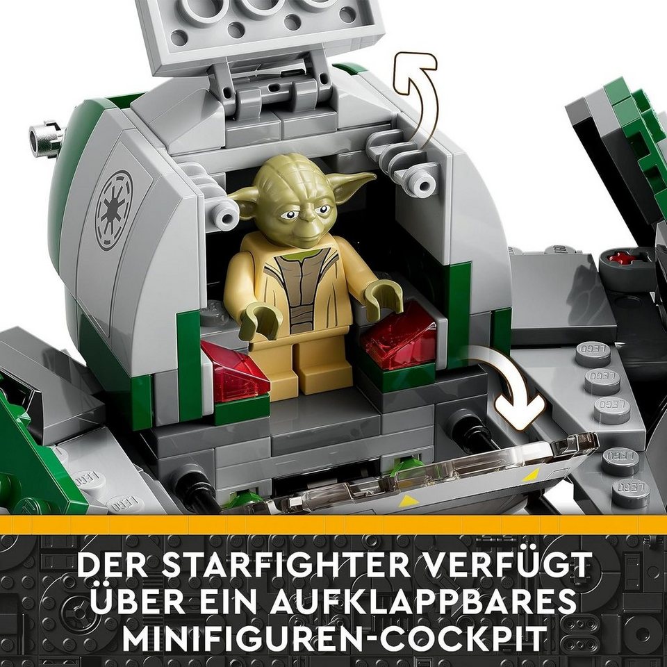 LEGO® Star Wars - Yodas Jedi Starfighter aus Clone Wars RD2D Yoda (75360) Konstruktions-Spielset, (253 St)