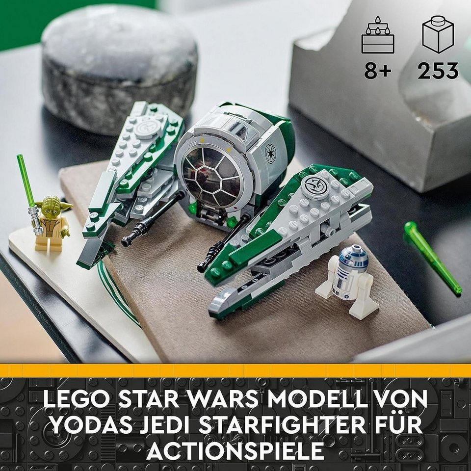 LEGO® Star Wars - Yodas Jedi Starfighter aus Clone Wars RD2D Yoda (75360) Konstruktions-Spielset, (253 St)