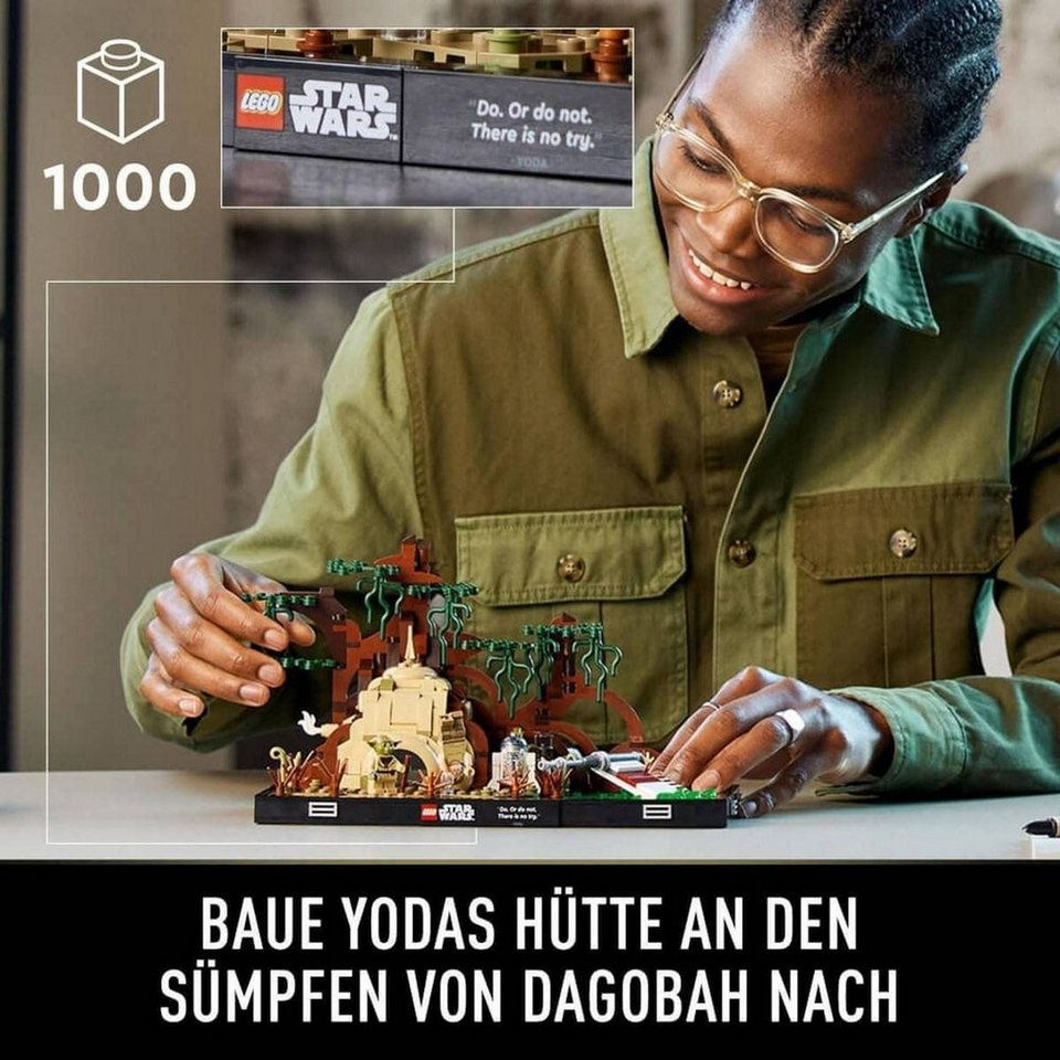 LEGO® Star Wars™ Jedi™ Training auf Dagobah™ – Diorama Konstruktionsspielsteine, (Jedi™ Training auf Dagobah™ – Diorama, Klemmbausteine), Made in Europe