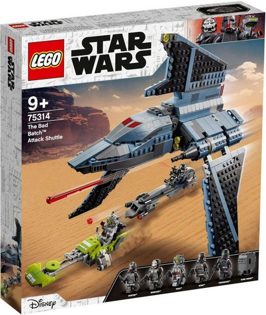 LEGO® Star Wars™ Star Wars Angriffsshuttle aus The Bad Batch™ Konstruktionsspielsteine, (Star Wars Angriffsshuttle aus The Bad Batch™, Klemmbausteine), Made in Europe
