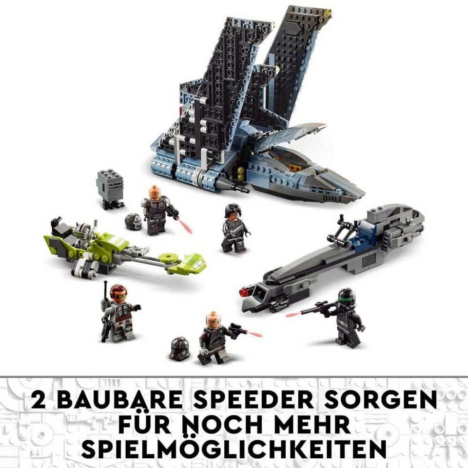 LEGO® Star Wars™ Star Wars Angriffsshuttle aus The Bad Batch™ Konstruktionsspielsteine, (Star Wars Angriffsshuttle aus The Bad Batch™, Klemmbausteine), Made in Europe
