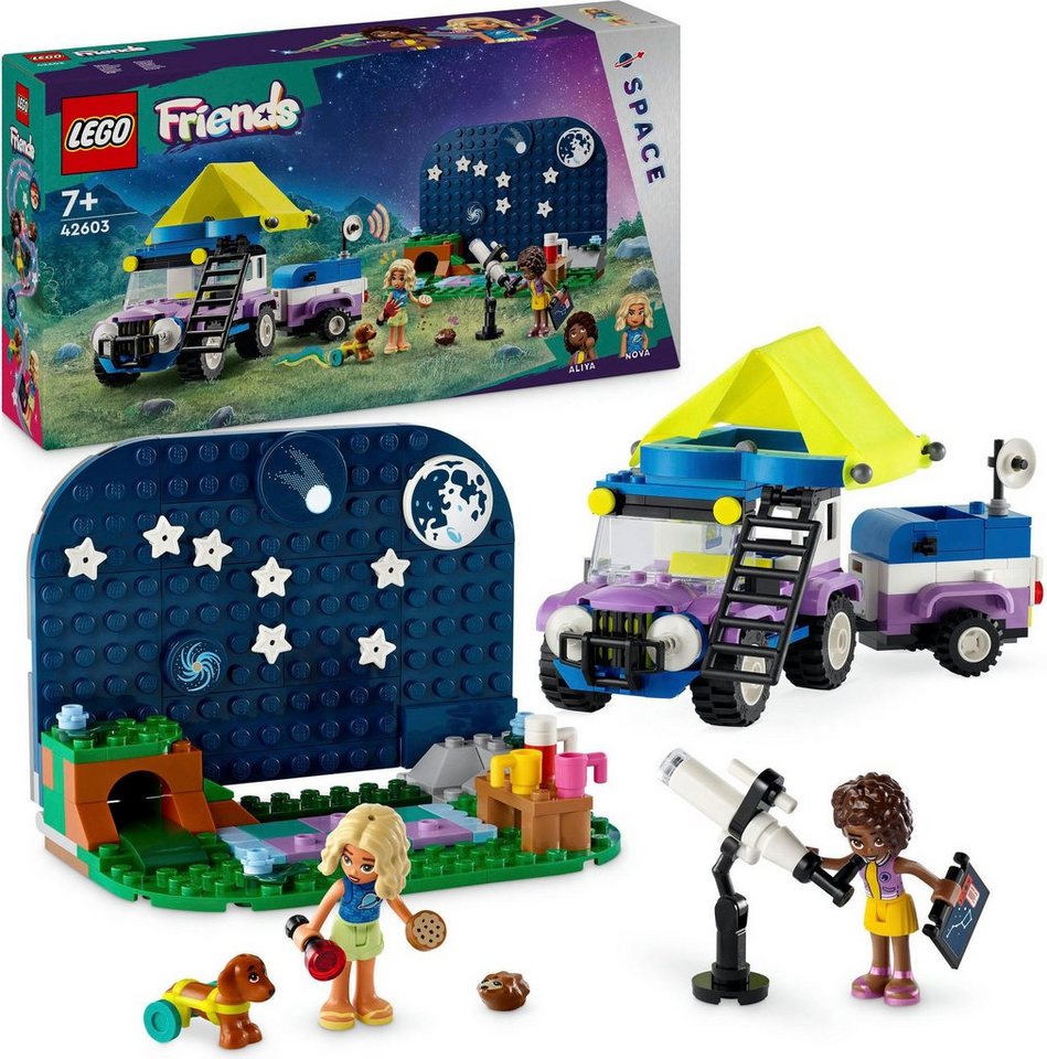 LEGO® Sterngucker-Campingfahrzeug (42603), LEGO Friends Konstruktionsspielsteine, (364 St), Made in Europe