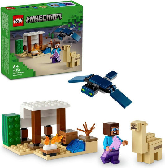 LEGO® Steves Wüstenexpedition (21251), LEGO Minecraft Konstruktionsspielsteine, (75 St), Made in Europe