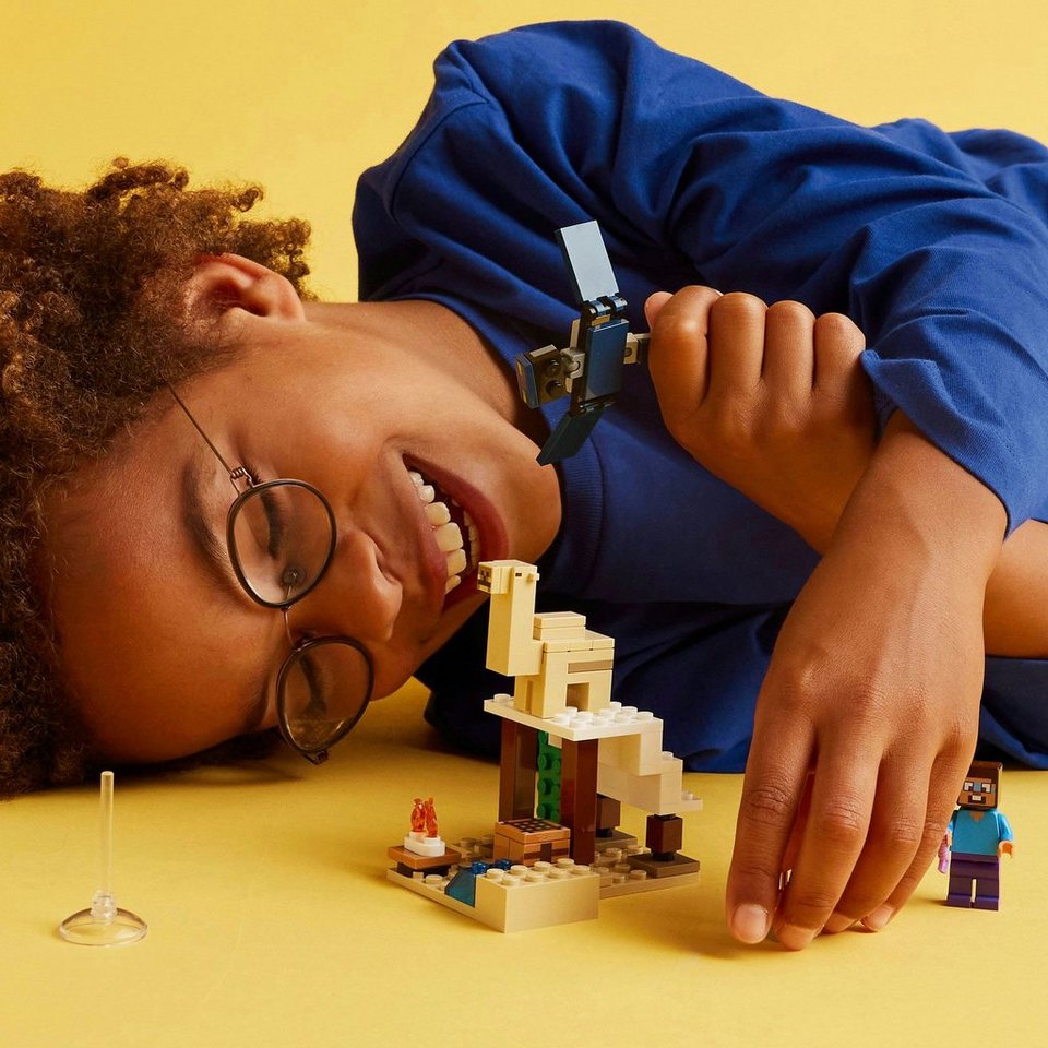 LEGO® Steves Wüstenexpedition (21251), LEGO Minecraft Konstruktionsspielsteine, (75 St), Made in Europe