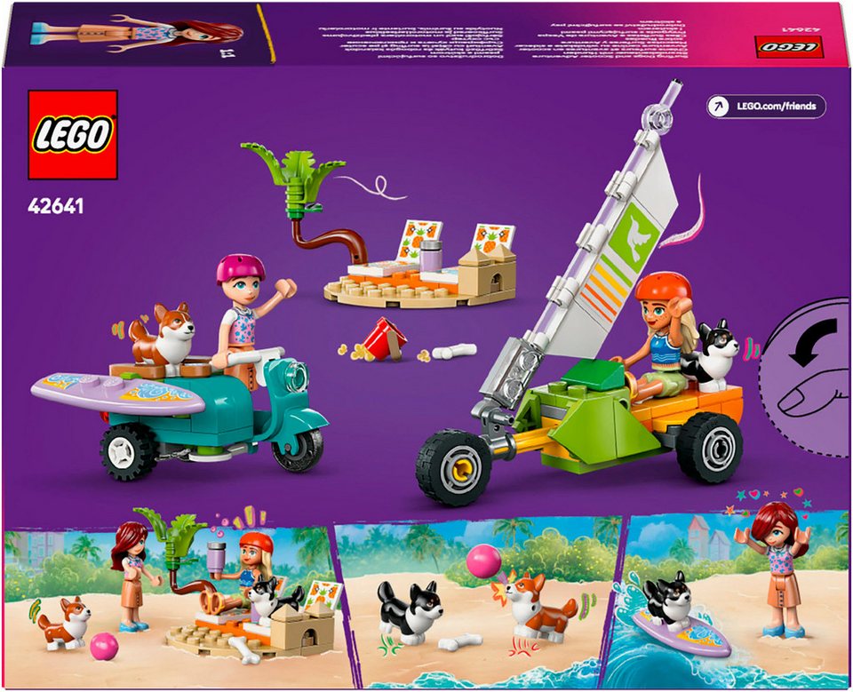 LEGO® Strandabenteuer mit Hunden (42641), LEGO Friends Konstruktionsspielsteine, (113 St), Made in Europe