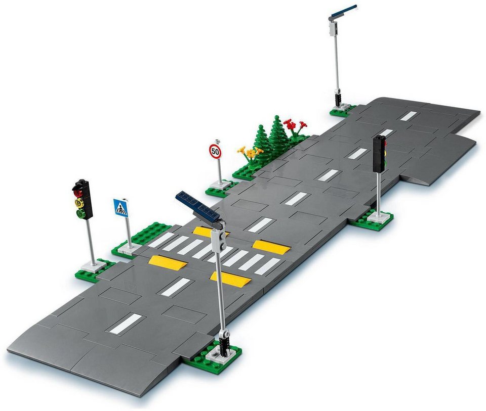 LEGO® Straßenkreuzung mit Ampeln (60304), LEGO® City Town Konstruktionsspielsteine, (112 St), Made in Europe