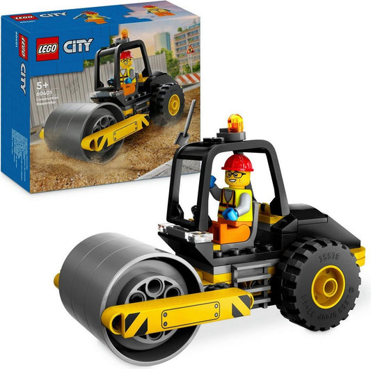LEGO® Straßenwalze (60401), LEGO City Konstruktionsspielsteine, (78 St), Made in Europe