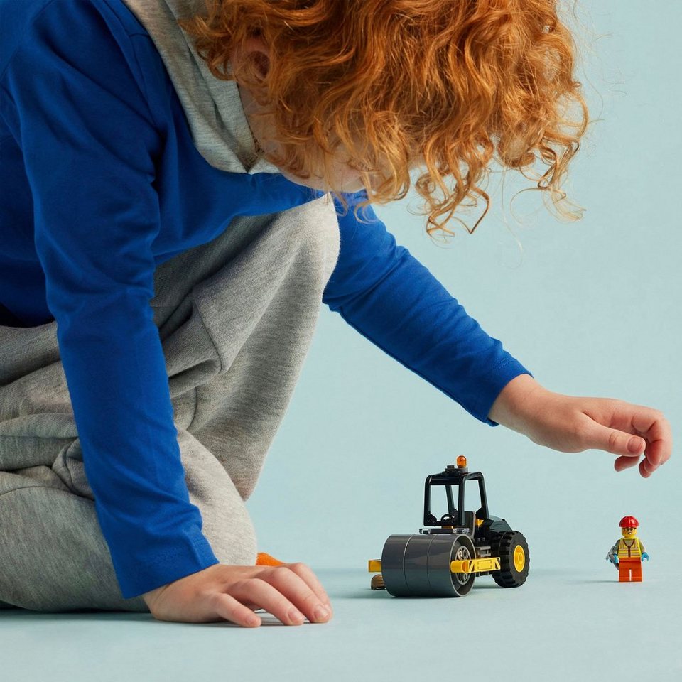 LEGO® Straßenwalze (60401), LEGO City Konstruktionsspielsteine, (78 St), Made in Europe