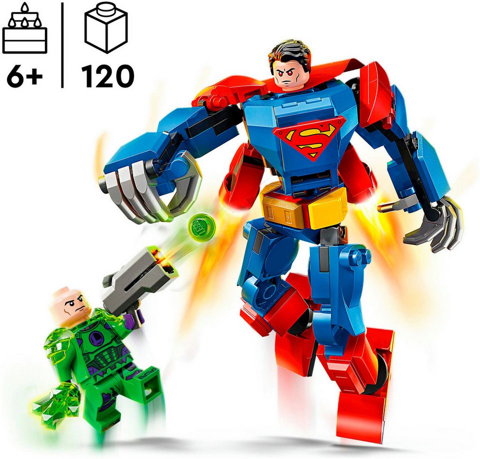 LEGO® Superman™ Mech vs. Lex Luthor™ (76302), LEGO Super Heroes Konstruktionsspielsteine, (120 St), Made in Europe
