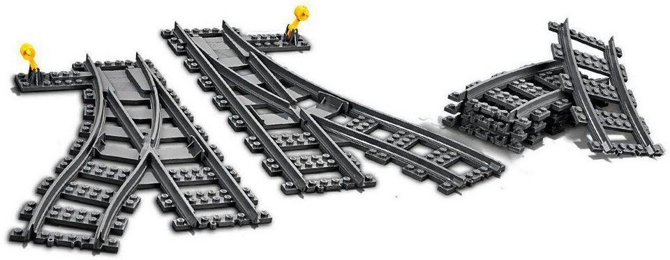LEGO® Switch Tracks (60238), LEGO® City Konstruktionsspielsteine, (6 St), Made in Europe
