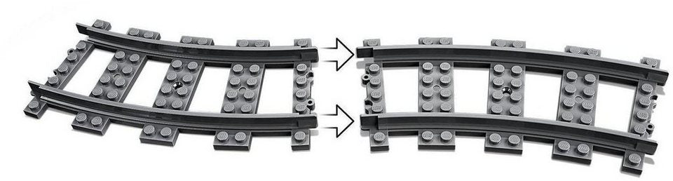 LEGO® Switch Tracks (60238), LEGO® City Konstruktionsspielsteine, (6 St), Made in Europe