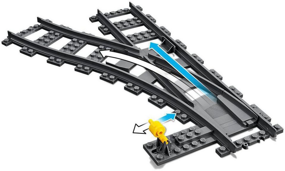 LEGO® Switch Tracks (60238), LEGO® City Konstruktionsspielsteine, (6 St), Made in Europe