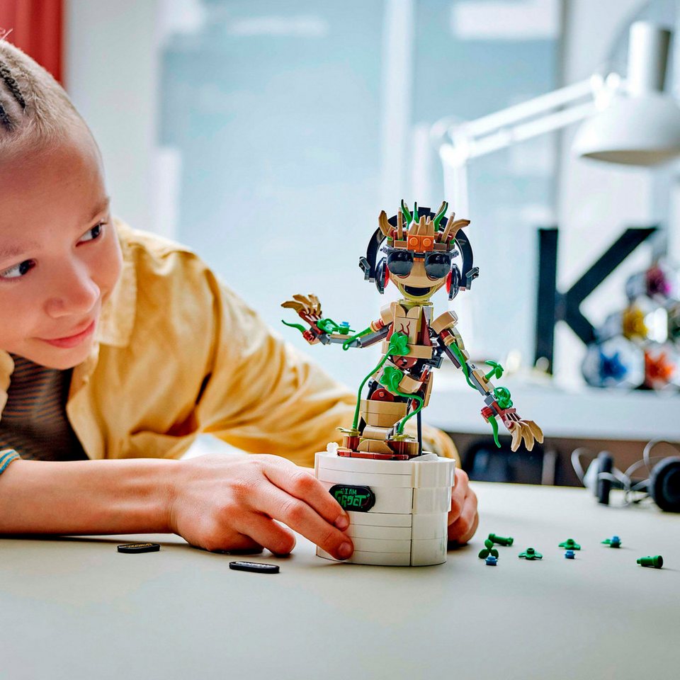 LEGO® Tanzender Groot (76297), LEGO Super Heroes Konstruktionsspielsteine, (459 St), Made in Europe