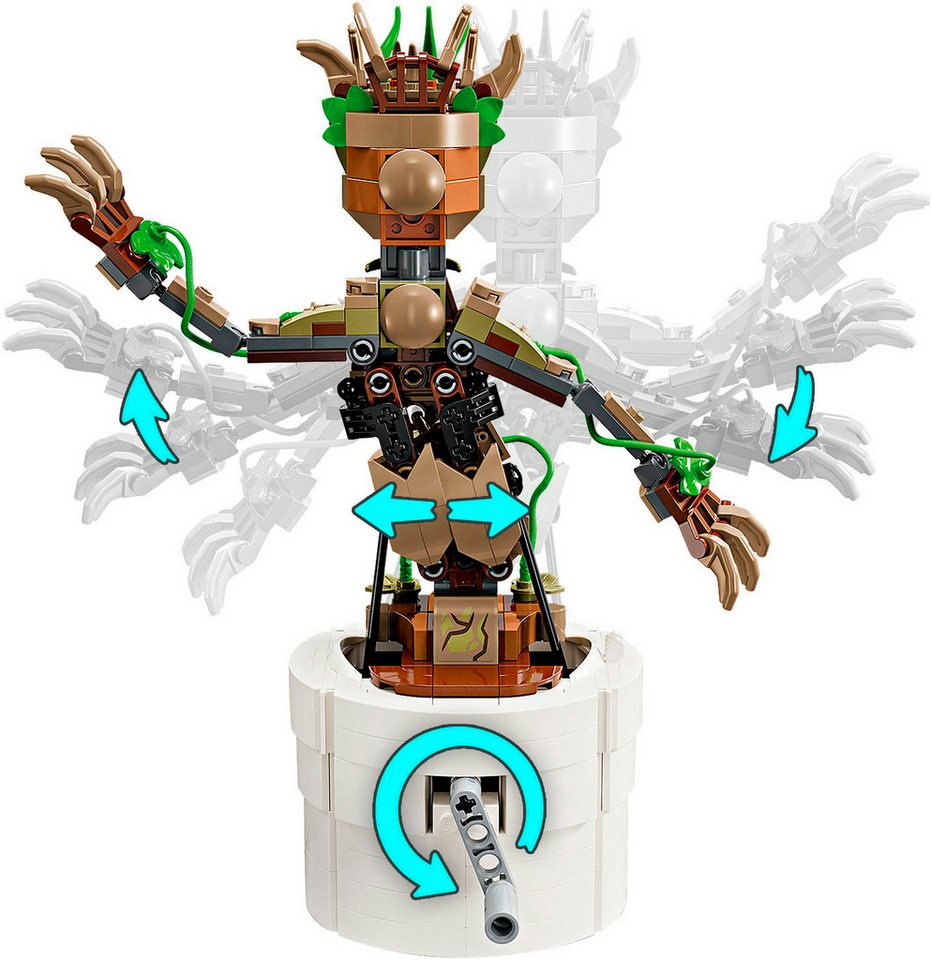 LEGO® Tanzender Groot (76297), LEGO Super Heroes Konstruktionsspielsteine, (459 St), Made in Europe