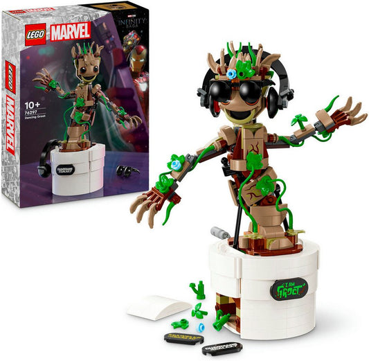 LEGO® Tanzender Groot (76297), LEGO Super Heroes Konstruktionsspielsteine, (459 St), Made in Europe