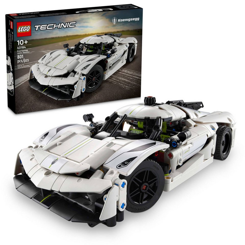 LEGO® Technic 42184 Koenigsegg Jesko Absolut Supersportwagen in Weiß Spielbausteine, (Set, 801 St., Set)