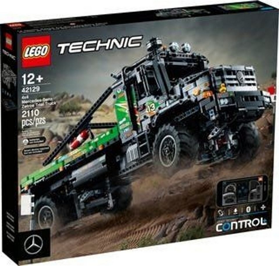 LEGO® Technic Appgesteuerter 4x4 Mercedes-Benz Zetros Offroad-Truck Konstruktionsspielsteine, (Appgesteuerter 4x4 Mercedes-Benz Zetros Offroad-Truck, Klemmbausteine), Made in Europe