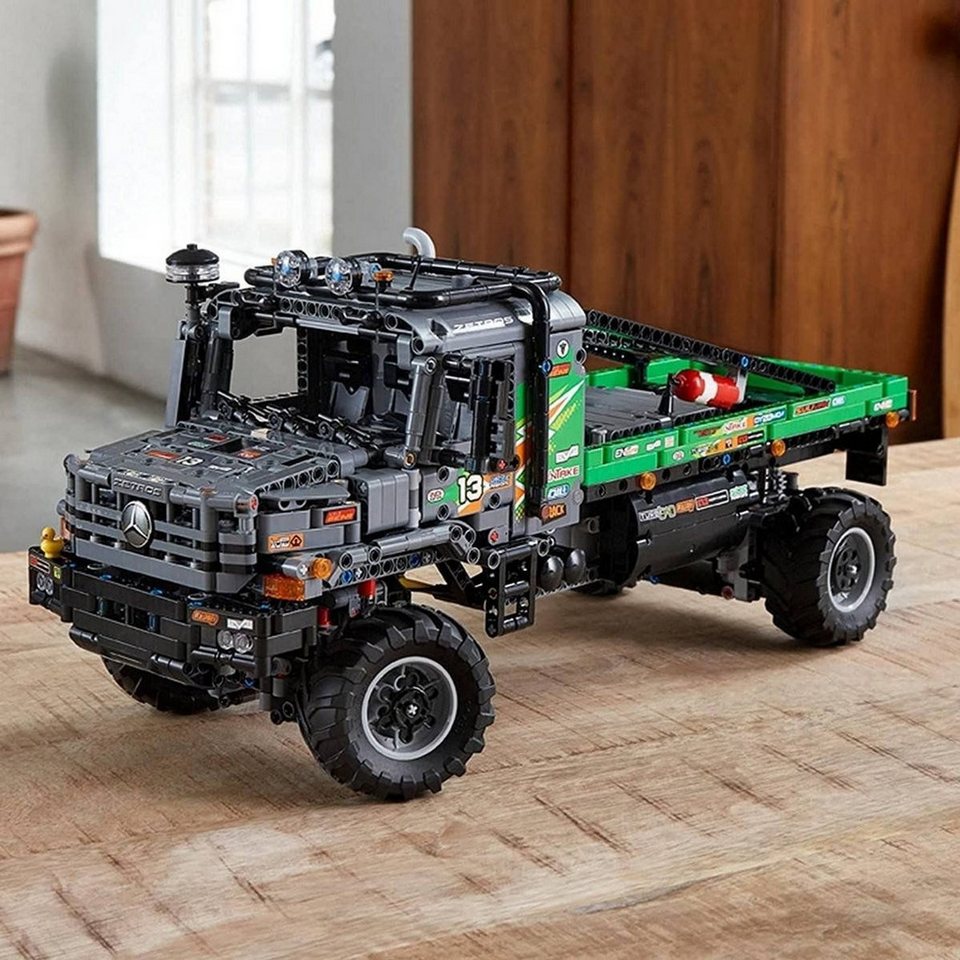 LEGO® Technic Appgesteuerter 4x4 Mercedes-Benz Zetros Offroad-Truck Konstruktionsspielsteine, (Appgesteuerter 4x4 Mercedes-Benz Zetros Offroad-Truck, Klemmbausteine), Made in Europe