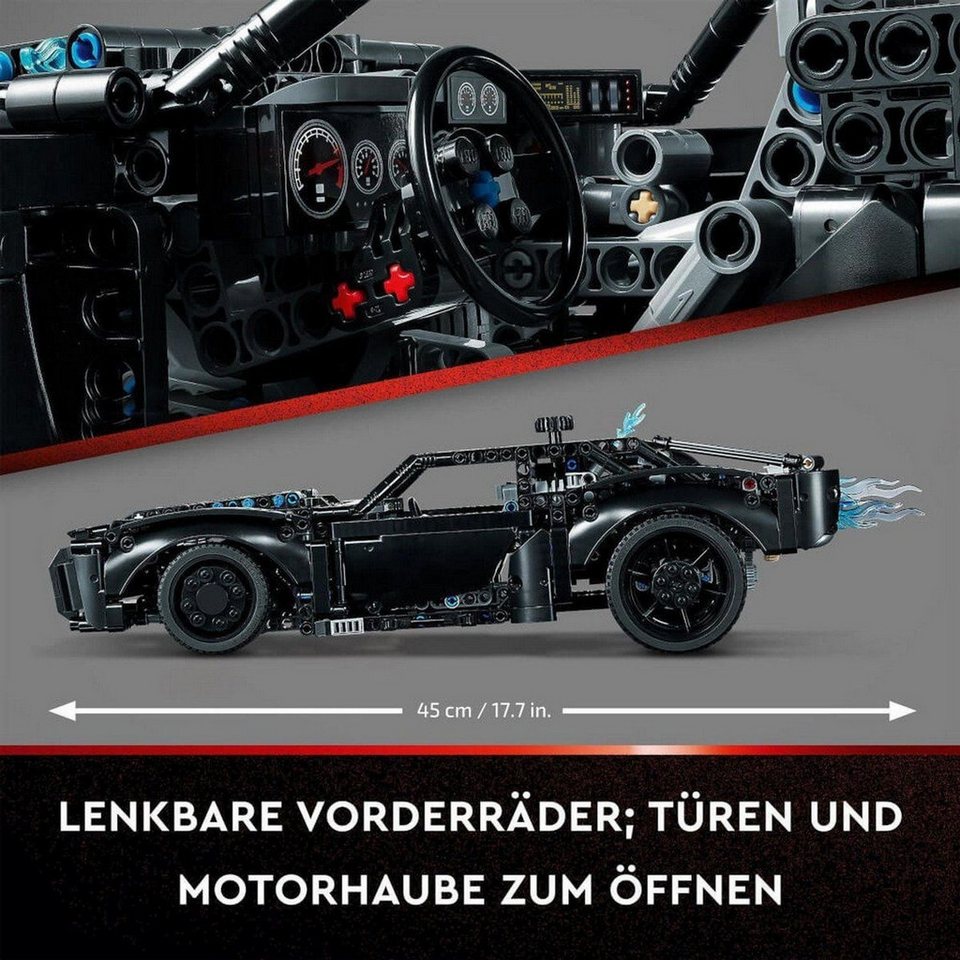 LEGO® Technic BATMANS BATMOBIL™ Konstruktionsspielsteine, (BATMANS BATMOBIL™, Klemmbausteine), Made in Europe