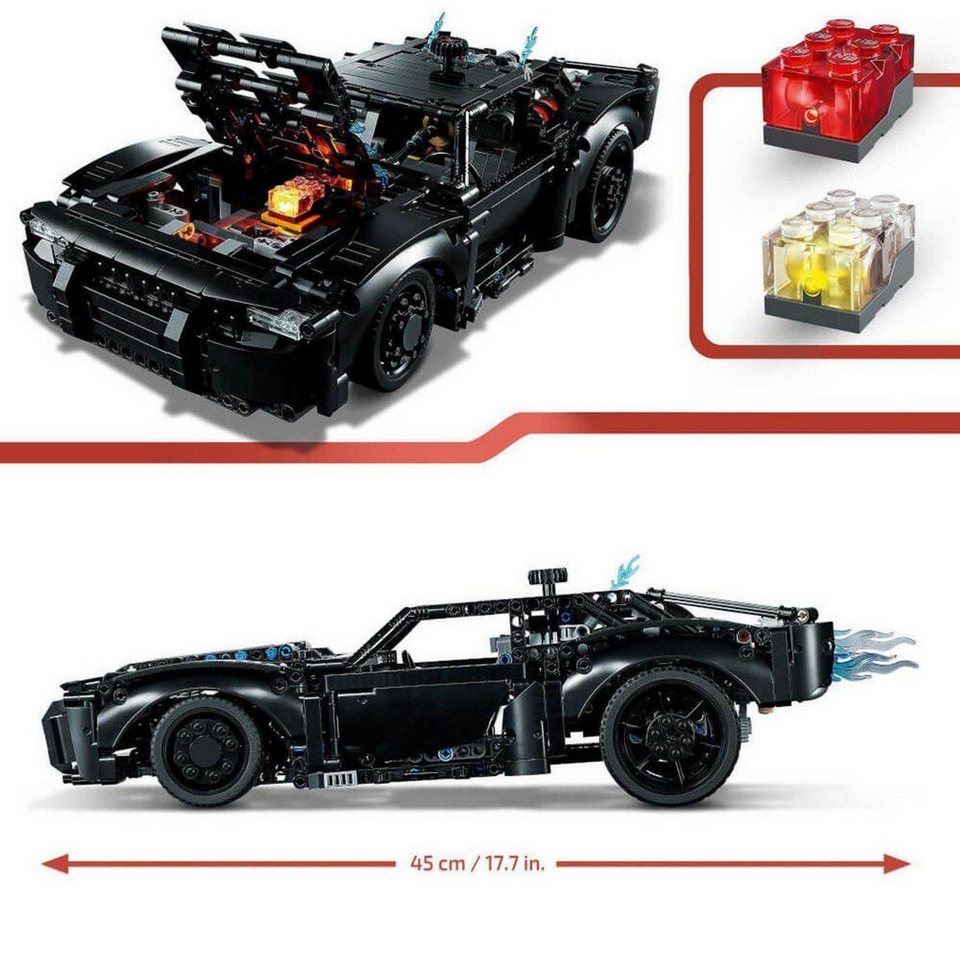 LEGO® Technic BATMANS BATMOBIL™ Konstruktionsspielsteine, (BATMANS BATMOBIL™, Klemmbausteine), Made in Europe