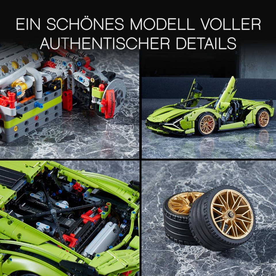 LEGO® Technic - Lamborghini Sián FKP 37 Car Model Kit (42115) Konstruktions-Spielset, (3696 St)