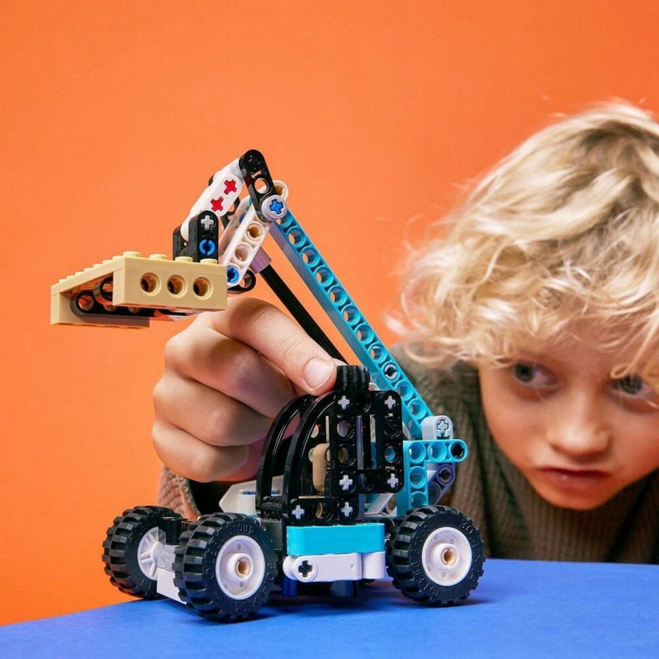 LEGO® Technic Teleskoplader Konstruktionsspielsteine, (Teleskoplader, Klemmbausteine), Made in Europe