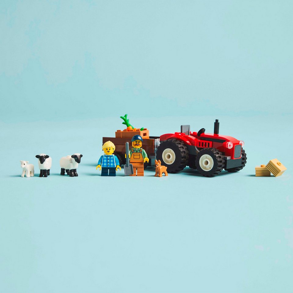 LEGO® Traktor mit Anhänger (60461), LEGO City Konstruktionsspielsteine, (116 St), Made in Europe