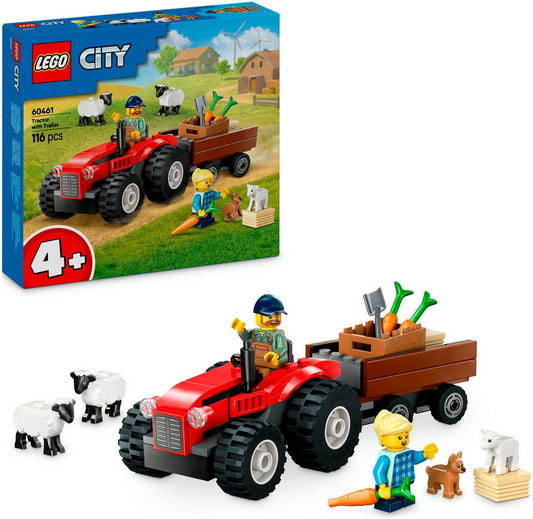 LEGO® Traktor mit Anhänger (60461), LEGO City Konstruktionsspielsteine, (116 St), Made in Europe