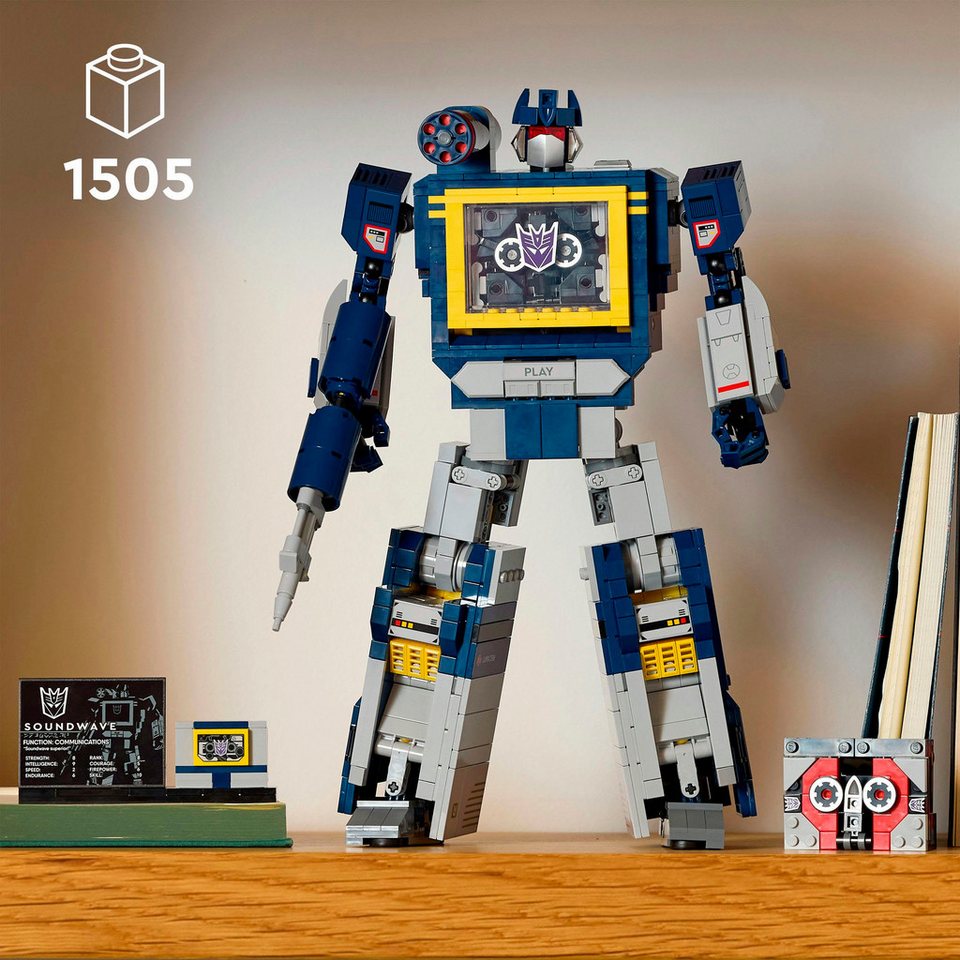 LEGO® Transformers: Soundwave (10358), LEGO Icons Konstruktionsspielsteine, (1505 St), Made in Europe